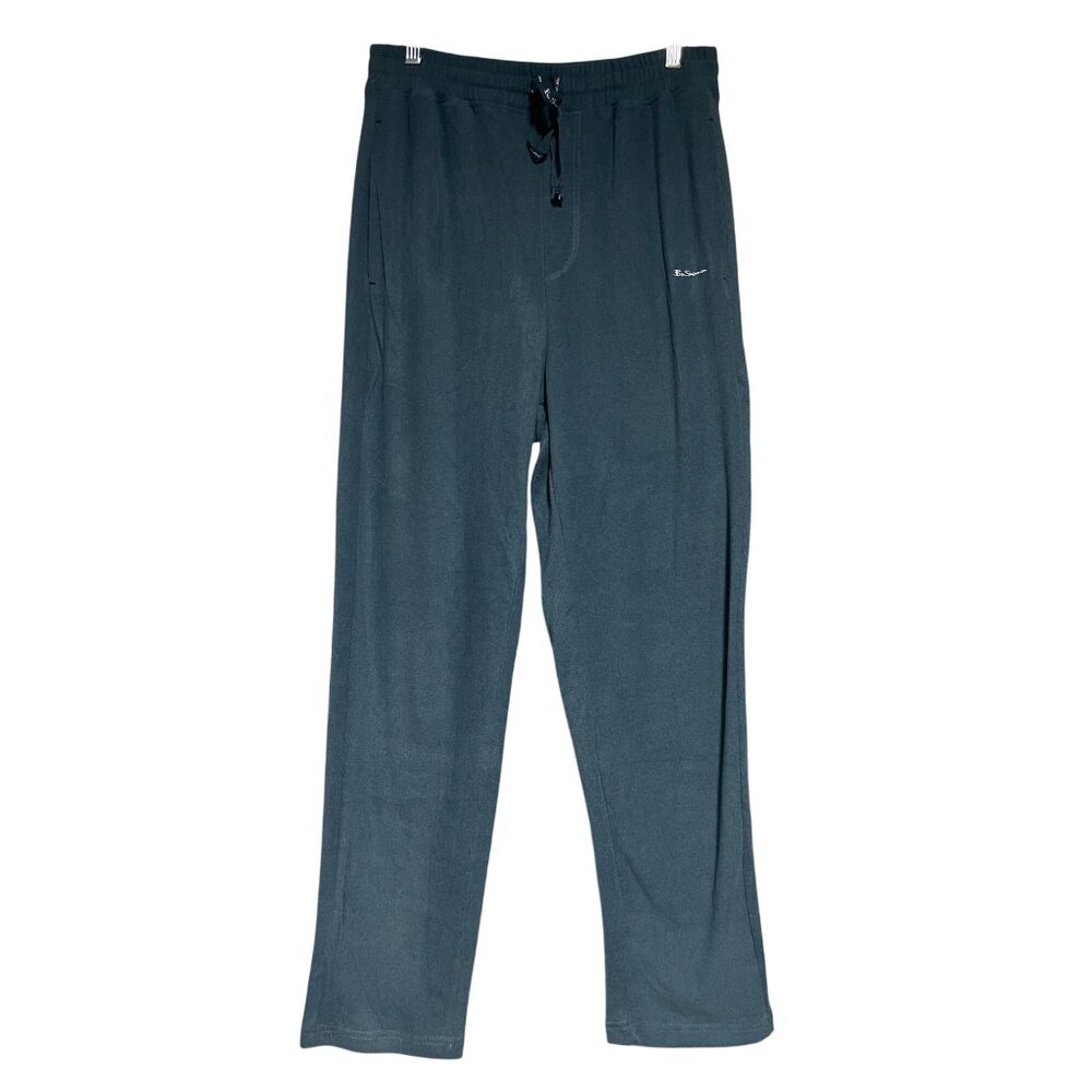 Ben Sherman Mens Lounge Pants Mens S Blue Elastic Waistband Adj Drawstring